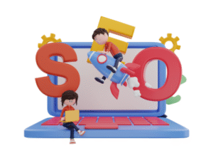 Two students learning SEO on a laptop for iConnectDM SEO course in Ghaziabad
