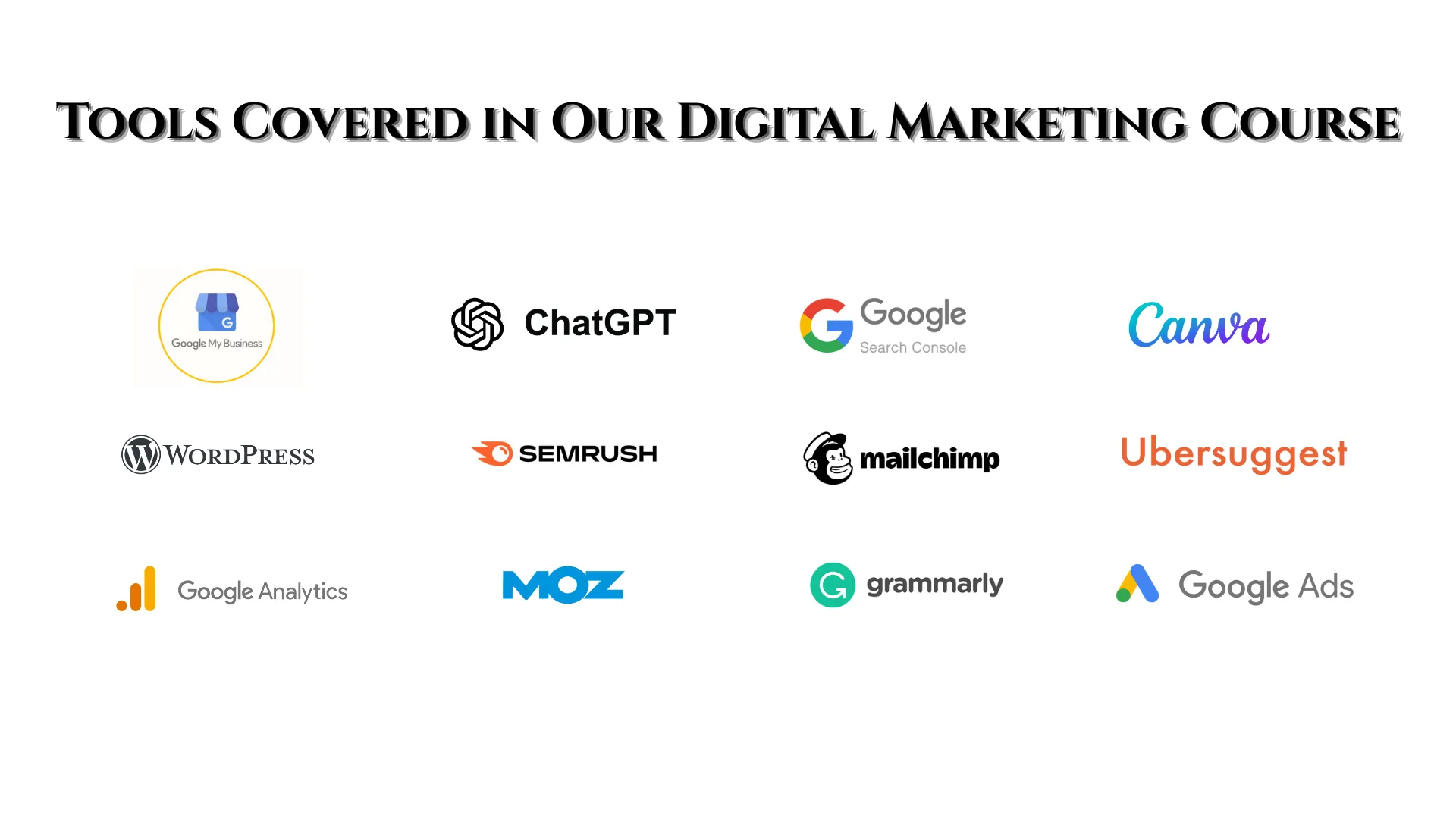 Tools Covered in Our Digital Marketing Course – iConnect Digital Marketing