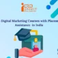 A graduation cap and a student icon representing digital marketing courses with placement assistance in India