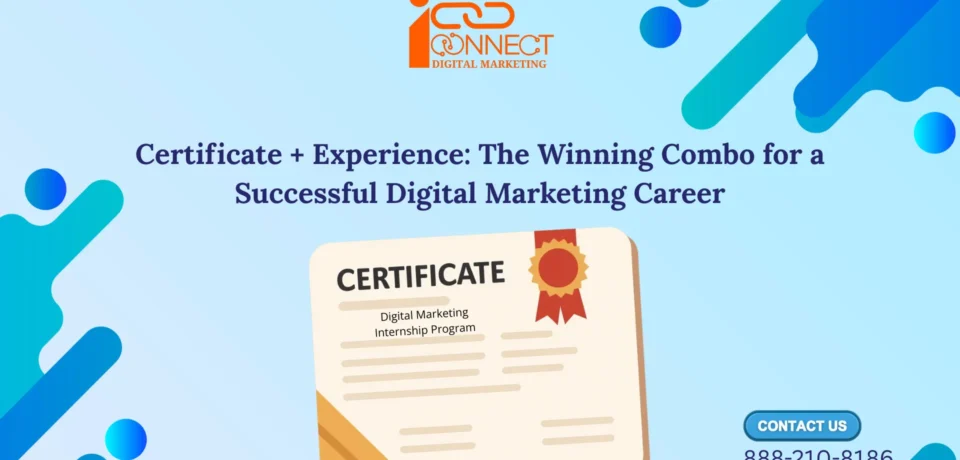 Digital Marketing Certificate and Internship Experience for Successful Career by iConnectDM