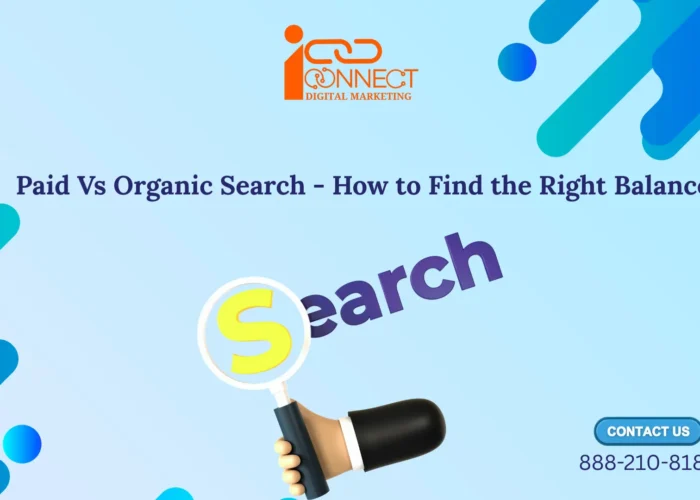 Paid vs Organic Search showing the difference between paid ads and organic SEO results