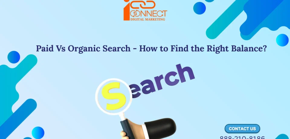 Paid vs Organic Search showing the difference between paid ads and organic SEO results