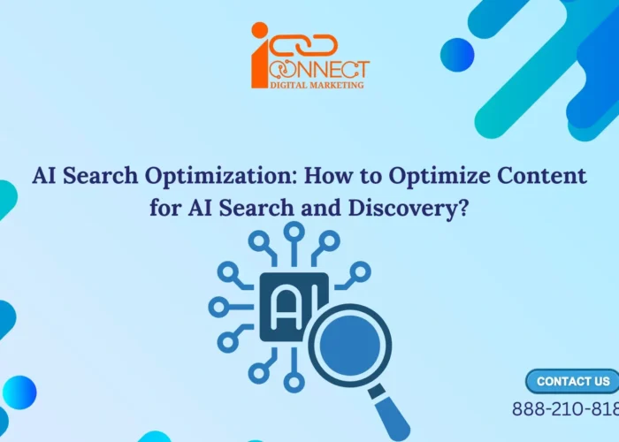 AI search optimization illustration showing how content is optimized for AI search and content discovery