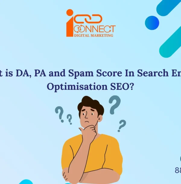 Illustration showing a person confused about Domain Authority, Page Authority, and Spam Score in SEO