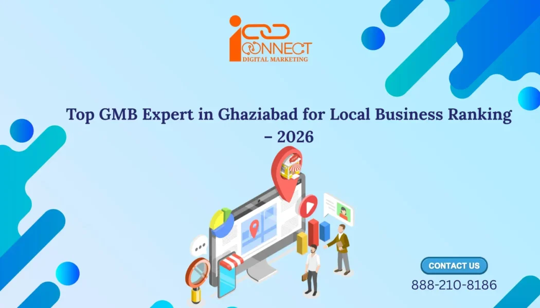 Illustration representing GMB experts in Ghaziabad helping local businesses improve Google Maps ranking in 2026