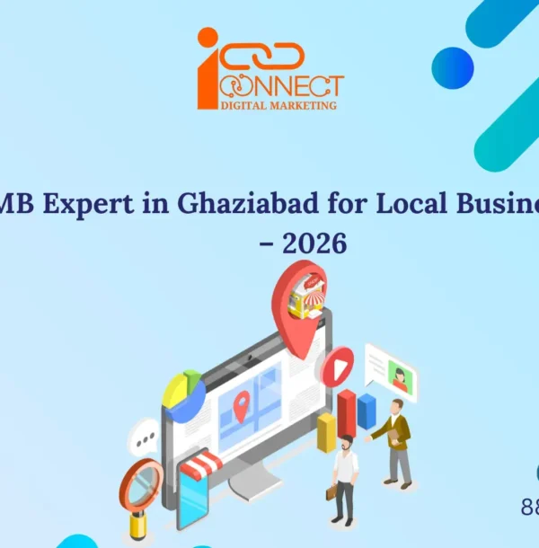 Illustration representing GMB experts in Ghaziabad helping local businesses improve Google Maps ranking in 2026
