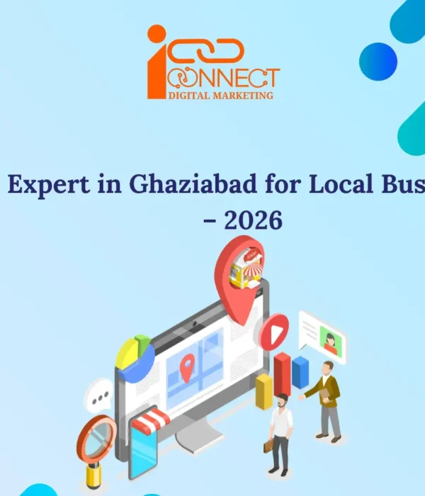 Illustration representing GMB experts in Ghaziabad helping local businesses improve Google Maps ranking in 2026