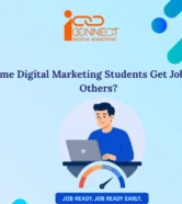 Digital marketing student working on practical skills, portfolio building, and job readiness to improve employment opportunities