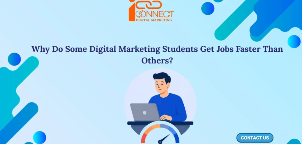 Digital marketing student working on practical skills, portfolio building, and job readiness to improve employment opportunities