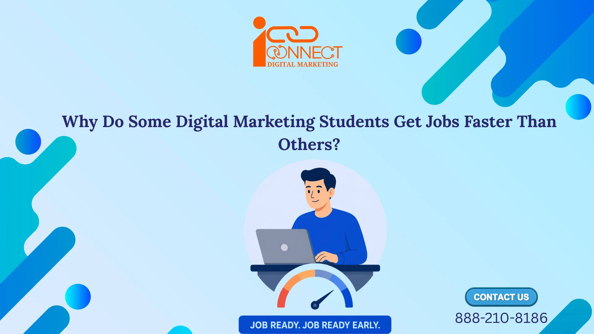 Digital marketing student working on practical skills, portfolio building, and job readiness to improve employment opportunities