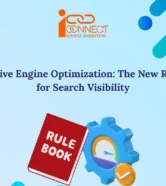 Generative Engine Optimization (GEO) rulebook infographic explaining the new SEO framework for improving AI search visibility and ranking in generative search engines.