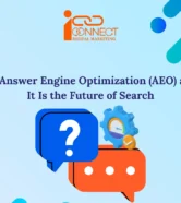 What Is Answer Engine Optimization (AEO) and Why It Is the Future of Search in 2026 infographic explaining how AEO helps websites rank in AI-powered search engines and answer engines.