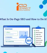 On-page SEO checklist with title tags, meta descriptions, headings, content, internal links, images and mobile optimization