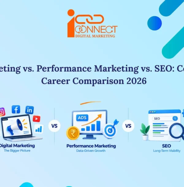 Digital marketing vs performance marketing vs SEO career comparison for 2026