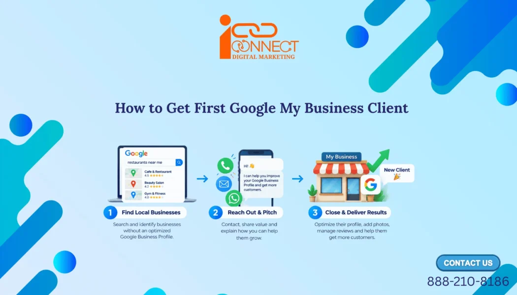 How to get your first Google Business Profile client by finding local businesses, reaching out and delivering results