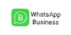 WhatsApp Business logo with green chat icon and text