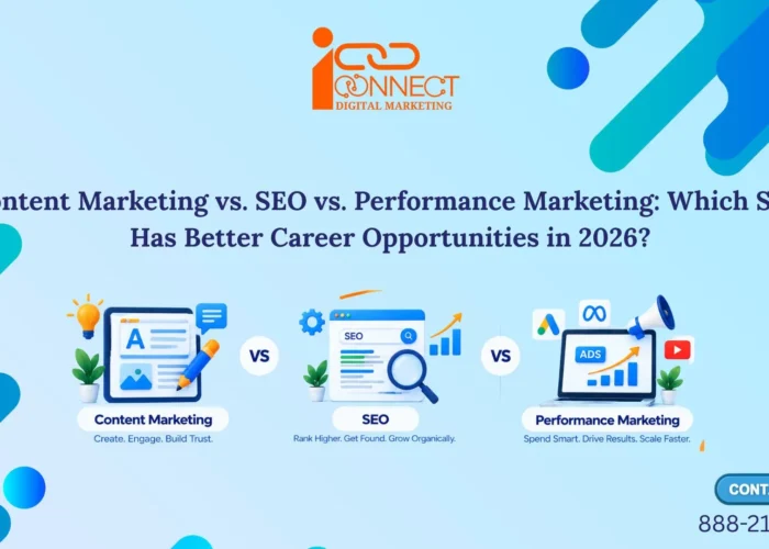 Content Marketing vs SEO vs Performance Marketing career opportunities in 2026