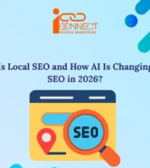 Illustration of local SEO and AI-powered local search in 2026