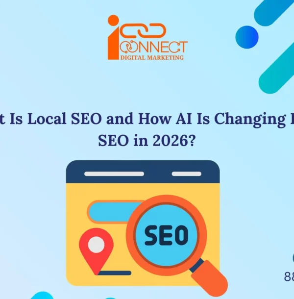 Illustration of local SEO and AI-powered local search in 2026