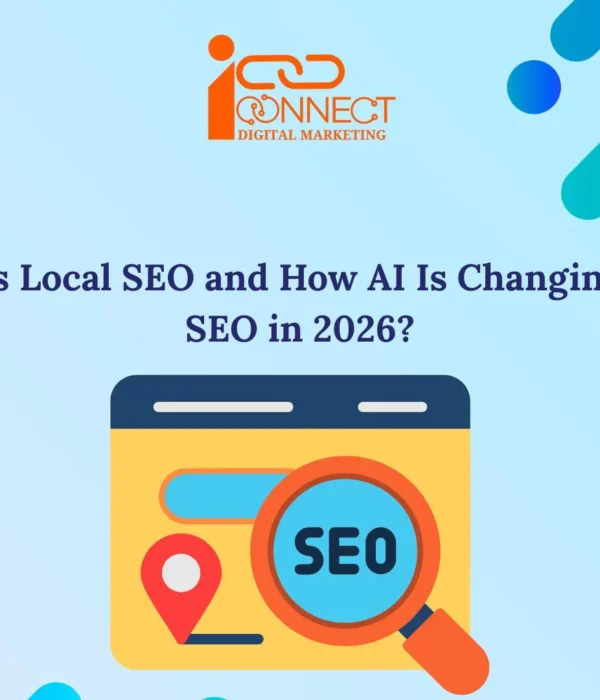 Illustration of local SEO and AI-powered local search in 2026