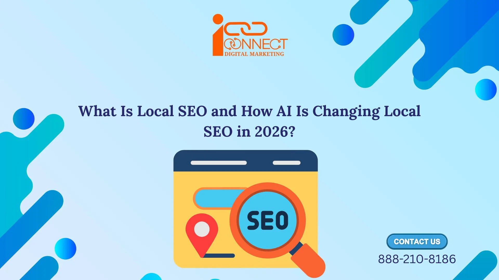 Illustration of local SEO and AI-powered local search in 2026
