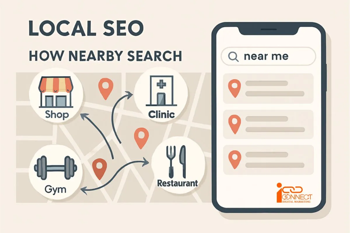 How Local SEO Helps Businesses Appear in Nearby Searches